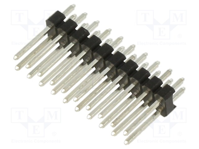 Socket; pin strips; male; 2.54mm; PIN: 20; THT; on PCBs; tinned