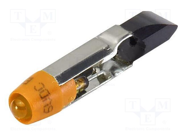 LED lamp; yellow; T5,5; 28VDC; 28VAC; No.of diodes: 1