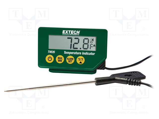 Meter: temperature; LCD; -40÷200°C; Accur: ±0,5°C; 0,1°C; IP65