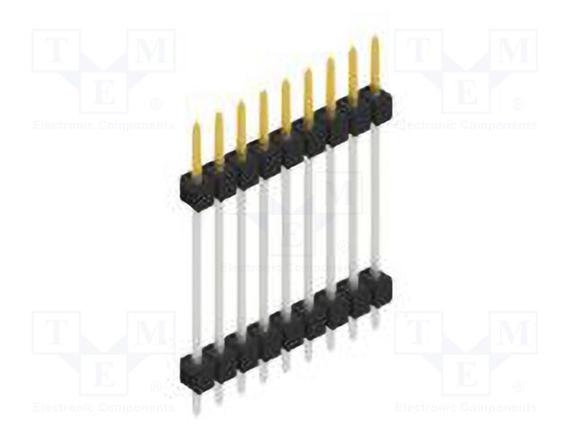 Connector: pin strips; pin header; male; PIN: 9; 2.54mm; THT; 1x9