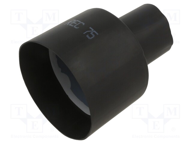 Heat shrink boot; 85/42mm; black; Diam.after shrinking: 21/21mm