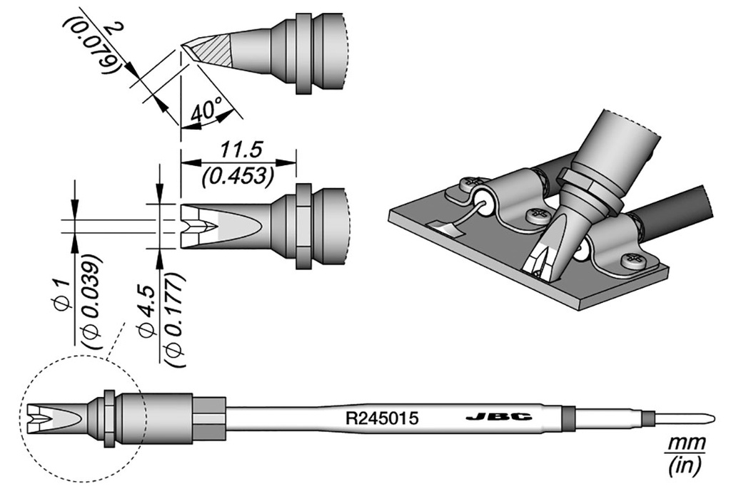 Tip; special; 1mm