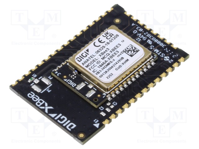 Module: RF; RF PAD; XBee; 2.4GHz; I2C,SPI,UART; -103dBm; 8dBm; SMD