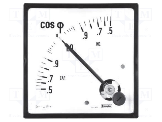 Meter: panel; analogue; Iin: 1A; 100VAC; Class: 2,5; 50÷60Hz; IP52