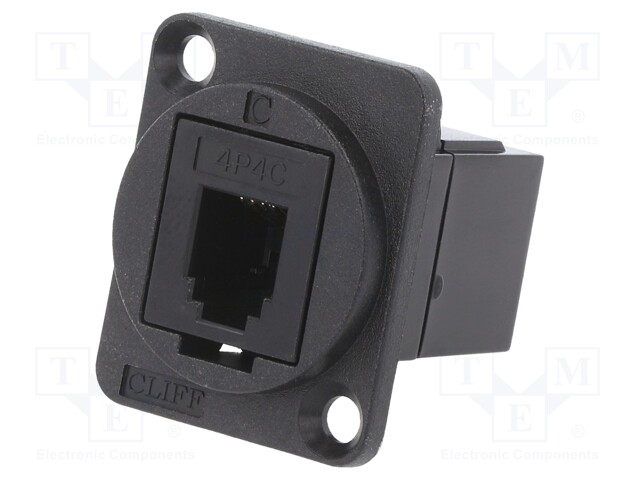 Coupler; FT; Layout: 4p4c; RJ9 socket,both sides; 19x24mm