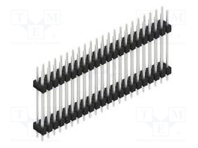 Connector: pin strips; pin header; male; PIN: 44; 2.54mm; THT; 2x22