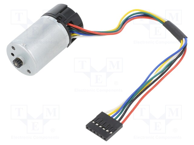 Motor: DC; with encoder; 6VDC; 6.5A; Ioper: 275mA; 25x46mm; 10000rpm