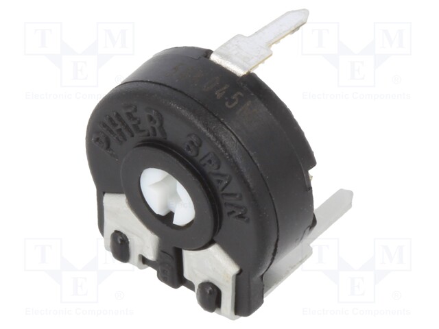 Potentiometer: mounting; single turn,horizontal; 50kΩ; 150mW