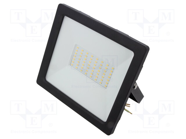 Lamp: LED flood light; 230VAC; 50W; 4000K; CRImin: 80; 4000lm