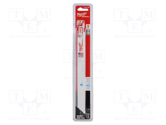 Hacksaw blade; metal; 230mm; 18teeth/inch; 5pcs.