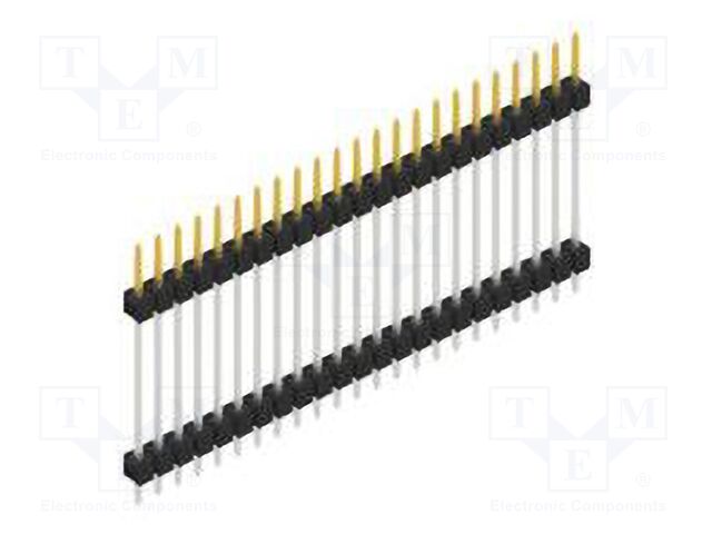 Connector: pin strips; pin header; male; PIN: 23; 2.54mm; THT; 1x23
