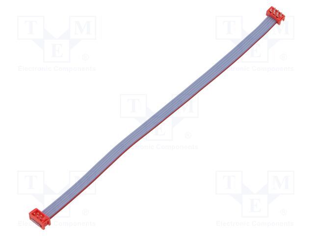 Cable: ribbon cable with connectors; PIN: 6; THT; on PCBs; adapter