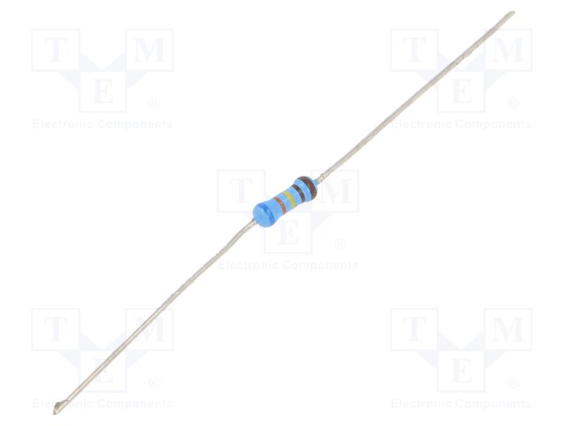 Resistor: thin film; THT; 6.34kΩ; 600mW; ±5%; Ø2.5x6.5mm; 50ppm/°C