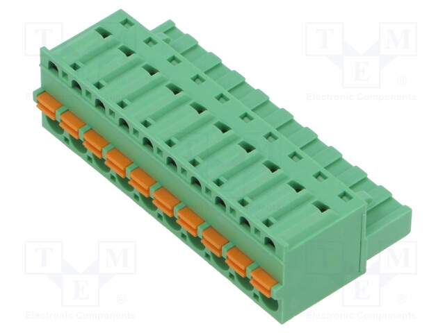 Pluggable terminal block; 5mm; ways: 10; straight; plug; female