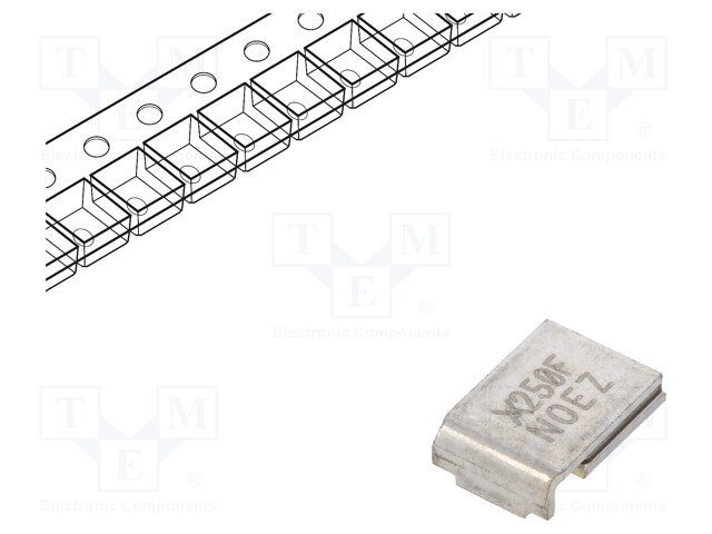 Resettable Fuse, PPTC, 3425 (8763 Metric), PolySwitch Series, 15 VDC, 2.5 A, 5 A, 25 s