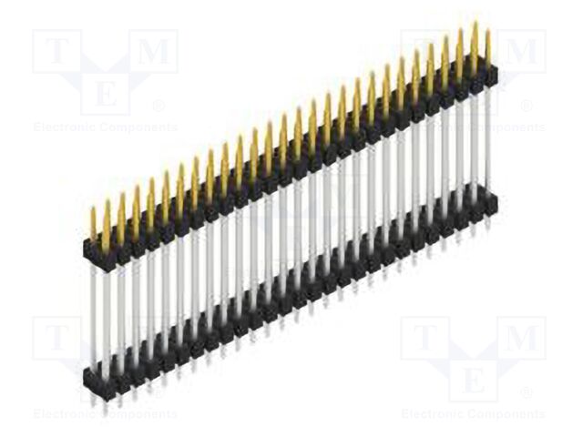Connector: pin strips; pin header; male; PIN: 54; 2.54mm; THT; 2x27