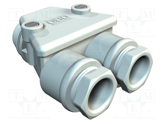 Cable gland; M20; light grey