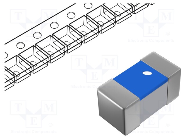 High Frequency Inductor, 5.1 nH, LQP03TN_02 Series, 350 mA, 0201 [0603 Metric], Thin Film, 0.4 ohm