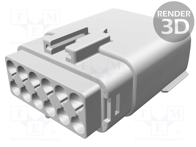 Connector: automotive; MX150L; plug; male; 22AWG÷18AWG; PIN: 12