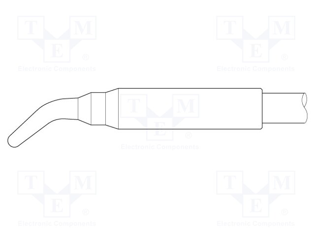 Tip; bent conical; 0.5mm