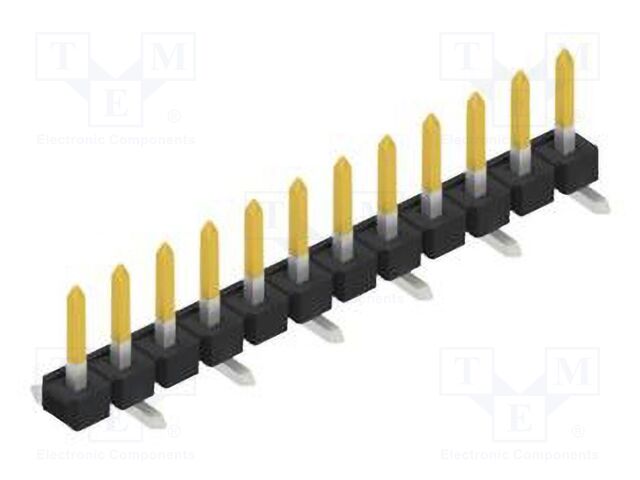 Connector: pin strips; pin header; male; PIN: 12; 2.54mm; SMT; 1x12