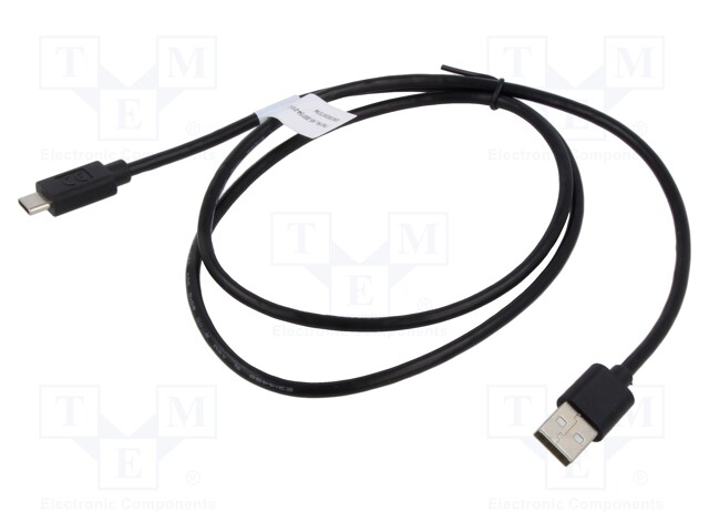 Cable; Power Delivery (PD),USB 2.0; USB A plug,USB C plug; 1m