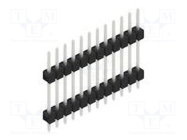 Connector: pin strips; pin header; male; PIN: 12; 2.54mm; THT; 1x12