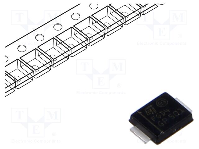 Schottky Rectifier, 40 V, 2 A, Single, DO-221AA, 2 Pins, 500 mV