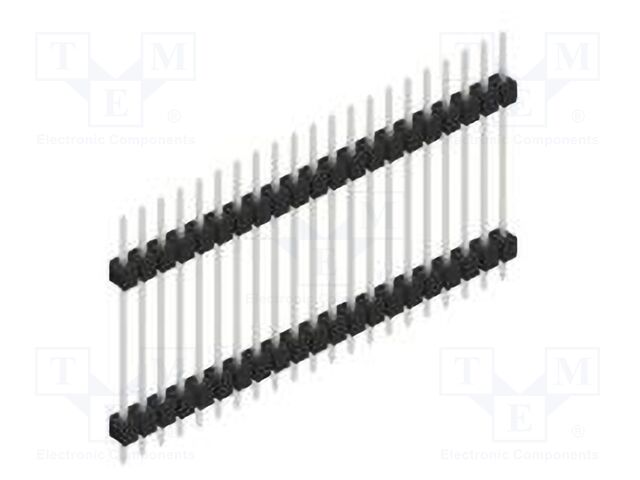 Connector: pin strips; pin header; male; PIN: 21; 2.54mm; THT; 1x21