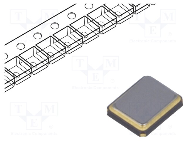 Resonator: ceramic; 27MHz; ±10ppm; 9pF; SMD; 3.2x2.5x0.7mm