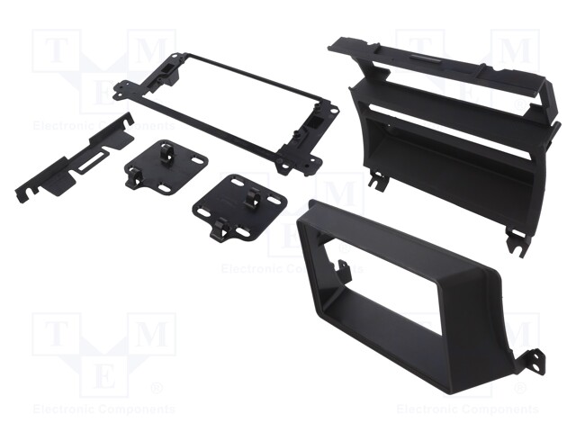 Radio mounting frame; BMW; 2 DIN; matt black