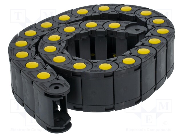Cable chain; MEDIUM; Bend.rad: 100mm; L: 1000mm; Int.height: 31mm