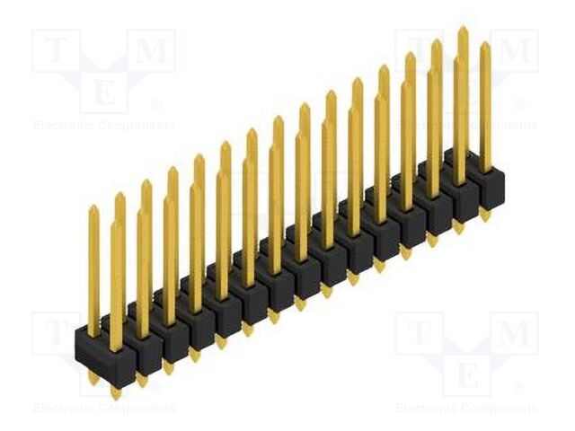 Connector: pin strips; pin header; male; PIN: 30; 2.54mm; THT; 2x15