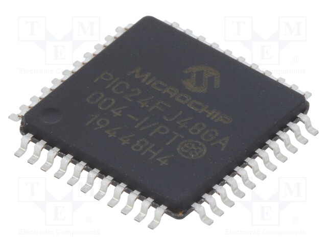 PIC microcontroller; Memory: 48kB; SRAM: 8kB; 32MHz; SMD; TQFP44