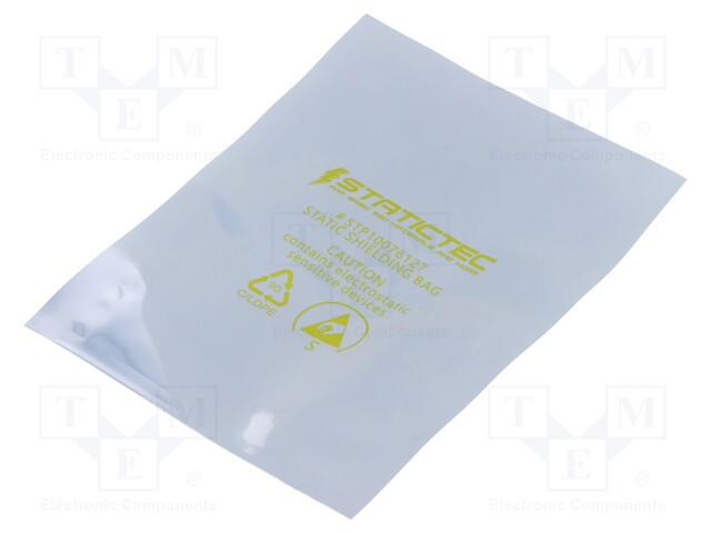Protection bag; L: 406mm; W: 203mm; D: 76um; 100pcs; Features: open