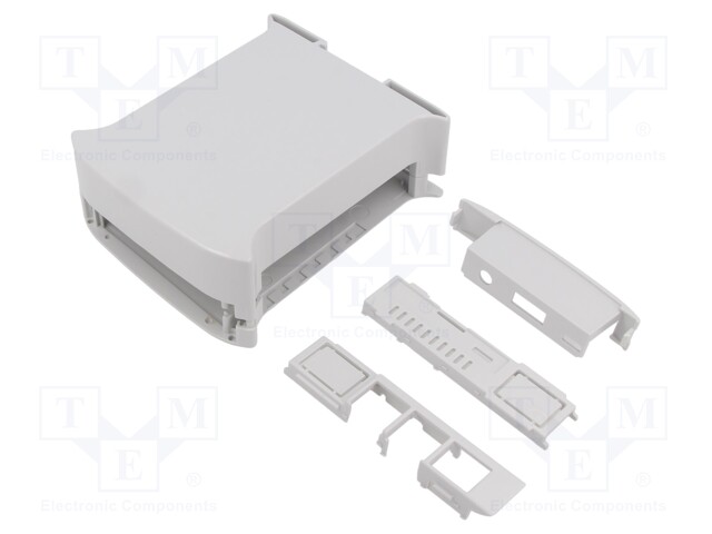 Enclosure: for computer; grey; for DIN rail mounting