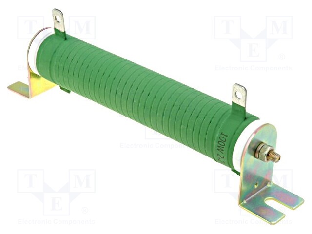 Resistor: wire-wound; 2.2Ω; 100W; ±5%; Ø28x151mm; 200ppm/°C