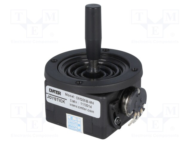 Joystick; 0÷10kΩ±5%,2- axes; Stabl.pos: 1; 10kΩ; -10÷80°C