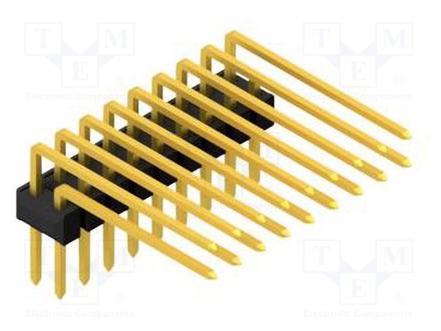 Connector: pin strips; pin header; male; PIN: 18; 2.54mm; THT; 2x9