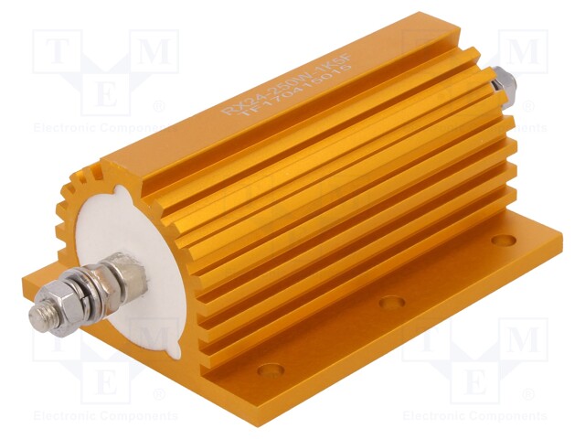 Resistor: wire-wound; with heatsink; screw; 1.5kΩ; 250W; ±1%