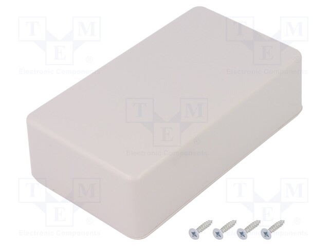 Enclosure: multipurpose; X: 71mm; Y: 124mm; Z: 38mm; ABS; grey