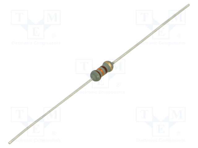 Resistor: carbon film; THT; 130Ω; 500mW; ±5%; Ø2.5x6.8mm; axial