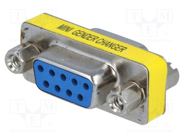 Adapter; D-Sub 9pin socket,both sides