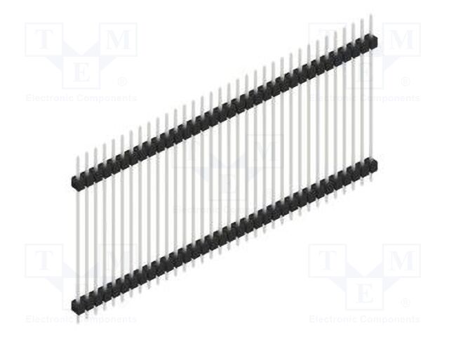 Connector: pin strips; pin header; male; PIN: 34; 2.54mm; THT; 1x34