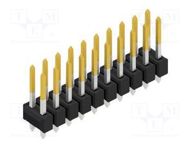 Connector: pin strips; pin header; male; PIN: 20; 2.54mm; THT; 2x10