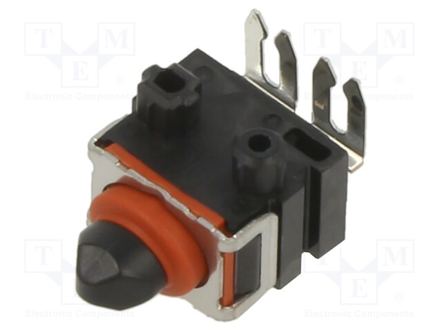 Microswitch SNAP ACTION; with pin; SPST-NC; 0.1A/12VDC; ON-(OFF)