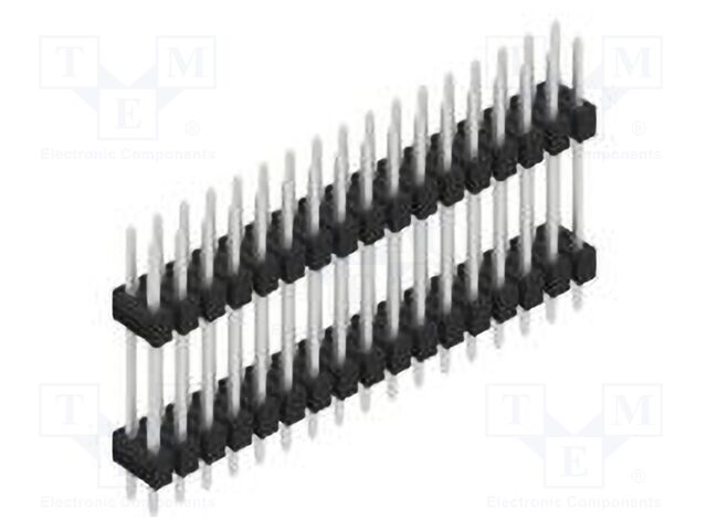 Connector: pin strips; pin header; male; PIN: 34; 2.54mm; THT; 2x17