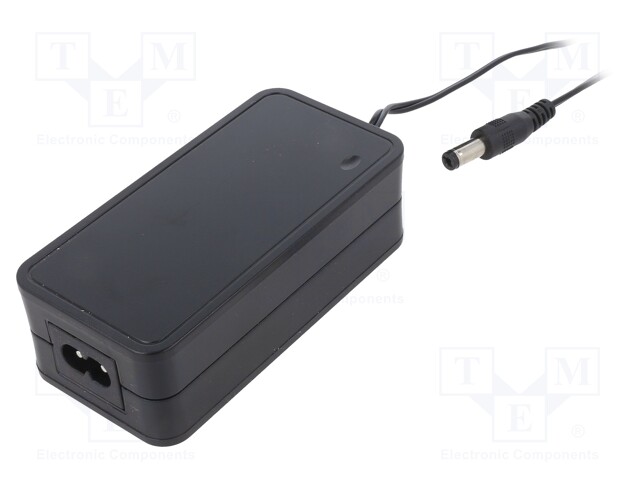 Power supply: switched-mode; 15VDC; 2A; Out: 5,5/2,1; 30W; desktop