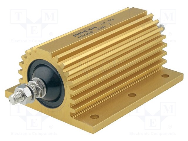 Resistor: wire-wound; with heatsink; screw; 22Ω; 200W; ±5%