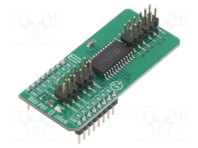 Click board; manual,prototype board; Comp: AD5206; 3.3VDC; Size: L